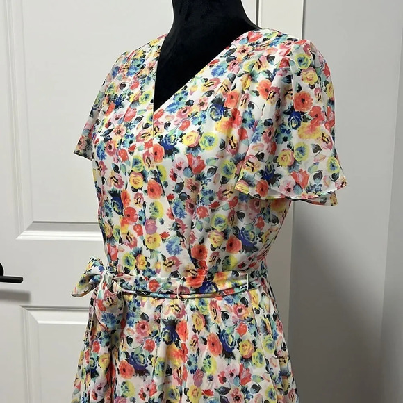 TAHARI Arthur S. Levine size 8 multicolor dress - Picture 4 of 9